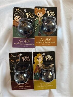 Disney Hocus Pocus Black Cauldron Lip Balms - Assorted Scents (4-Pack)